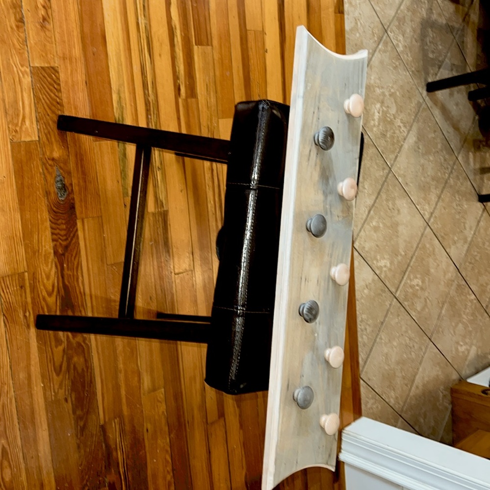 Ambrosia maple jewelry hanger with wooden knobs. Brand new. Handmade.